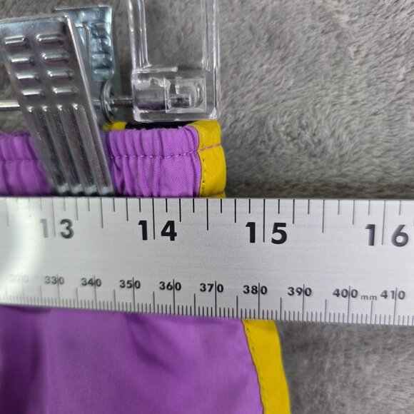 Womens Nike Dri-Fit Running Shorts Purple Yellow Polyester 3.5" Inseam Size M - Picture 8 of 11